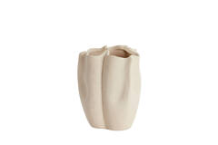 Vase deco 15x14,5x19 cm SANGULI ceramics cream