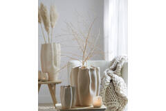 Vase deco 15x14,5x19 cm SANGULI ceramics cream