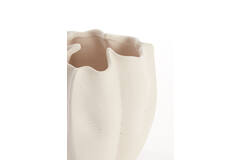 Vaas deco 28x27,5x36,5 cm SANGULI keramiek crème