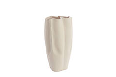 Vase deco 28x27,5x56 cm SANGULI ceramics cream