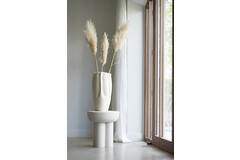 Vase deco 28x27,5x56 cm SANGULI ceramics cream