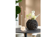 Vaas deco 44x20,5x38,5 cm PHYLIA mat zwart