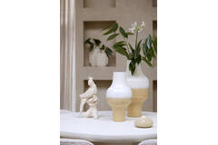 Vase deco Ø22,5x41,5 cm SINDO cream+beige