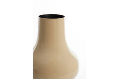 Vaas deco Ø22x40 cm SINDO glanzend taupe