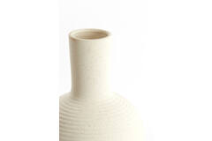Vaas deco Ø28,5x42 cm ULLOA keramiek mat crème