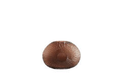 Vaas 32,5x10x24 cm CONCHA glas donker bruin