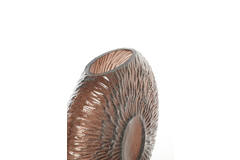 Vaas 32,5x10x24 cm CONCHA glas donker bruin