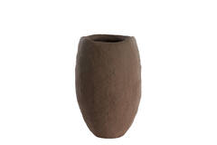 Vaas deco Ø39x58 cm TINGRI bruin