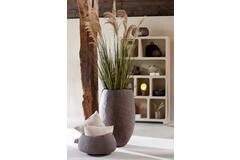 Vaas deco Ø59x90 cm TINGRI bruin