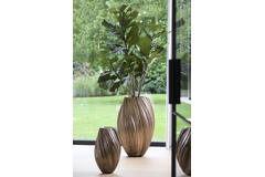Vaas deco Ø52x81 cm YATUNG antiek brons
