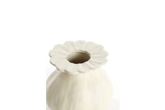 Vaas deco Ø14x13 cm REWA keramiek crème