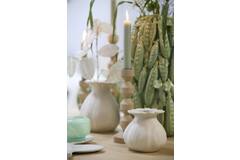 Vaas deco Ø14x13 cm REWA keramiek crème