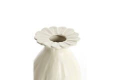 Vaas deco Ø16x19 cm REWA keramiek crème