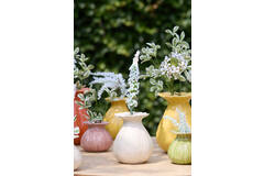 Vaas deco Ø16x19 cm REWA keramiek crème