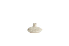 Vaas deco Ø15x9 cm NEIRA keramiek crème