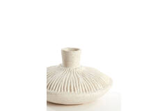 Vaas deco Ø15x9 cm NEIRA keramiek crème