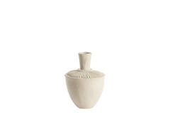 Vaas deco Ø16x22 cm NEIRA keramiek crème