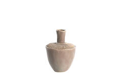 Vase deco Ø16x22 cm NEIRA ceramics matt brown-grey