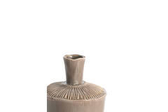 Vase deco Ø16x22 cm NEIRA ceramics matt brown-grey