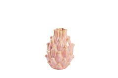 Vaas deco Ø15x20,5 cm TAYA keramiek roze
