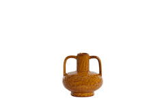 Vase deco Ø19,5x20 cm ZIRO ceramics shiny ocher yellow