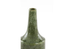 Vase deco Ø13x28,5 cm TEZU ceramics shiny dark green