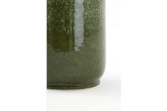 Vase deco Ø14,5x35,5 cm TEZU ceramics shiny dark green