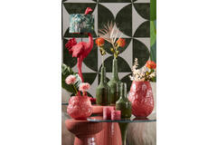 Vase deco Ø14,5x35,5 cm TEZU ceramics shiny dark green
