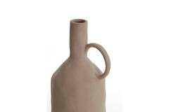 Vase deco 18,5x16,5x35,5 cm JONAI ceramics matt brown
