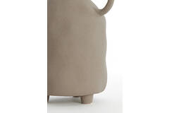 Vase deco 18,5x16,5x35,5 cm JONAI ceramics matt brown