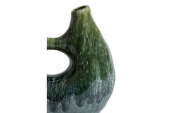 Vase deco 24,5x11x21,5 cm KATHA ceramics petrol