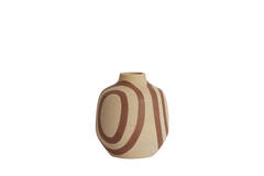 Vase deco Ø16x18,5 cm UMYA ceramics matt sand-terra