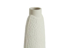 Vase deco 18x12x41 cm NAMTU ceramics matt cream