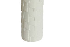 Vaas deco Ø14x34,5 cm LEIMA keramiek mat crème