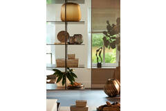 Vaas Ø33x32 cm PACENGO glas donker bruin