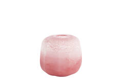 Vase Ø33x32 cm PACENGO glass coral-light pink