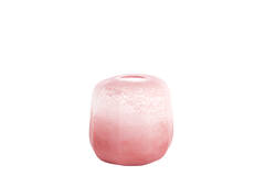 Vase Ø33x32 cm PACENGO glass coral-light pink