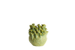 Vaas deco Ø27,5x27,5 cm KYRAL keramiek mint groen