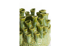 Vaas deco Ø27,5x27,5 cm KYRAL keramiek mint groen