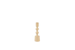Candle stick Ø4,5x16 cm BABIMO shiny sand