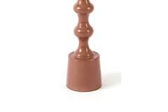 Candle stick Ø4,5x16 cm BABIMO shiny terra