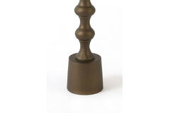 Candle stick Ø4,5x20 cm BABIMO matt brown-bronze