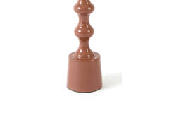Candle stick Ø4,5x20 cm BABIMO shiny terra