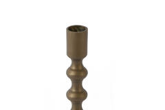 Candle stick Ø4,5x24 cm BABIMO matt brown-bronze