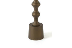 Candle stick Ø4,5x24 cm BABIMO matt brown-bronze
