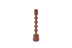 Candle stick Ø4,5x24 cm BABIMO shiny terra