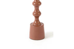 Candle stick Ø4,5x24 cm BABIMO shiny terra