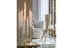 Candle stick 7L 26x23x45 cm OLIVIER cream