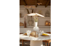 Kandelaar Ø13x16 cm CACTUS keramiek crème