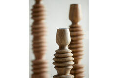 Kandelaar Ø7,5x28 cm AFIFE hout naturel
